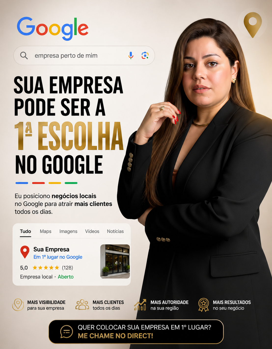 Samantha Lorena, Especialista em Perfil da Empresa no Google e SEO Local