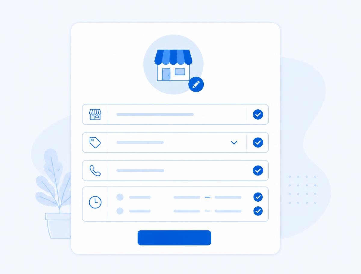 Ilustração das informações essenciais de um perfil de empresa